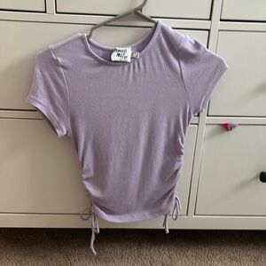 Purple cropped princess Polly shirt